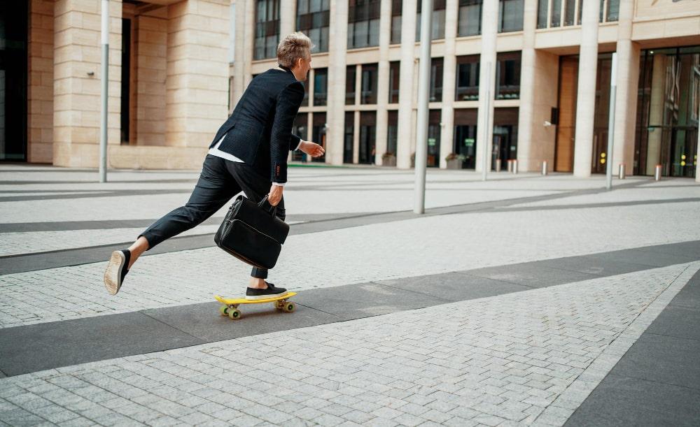 vitesse et skateboard