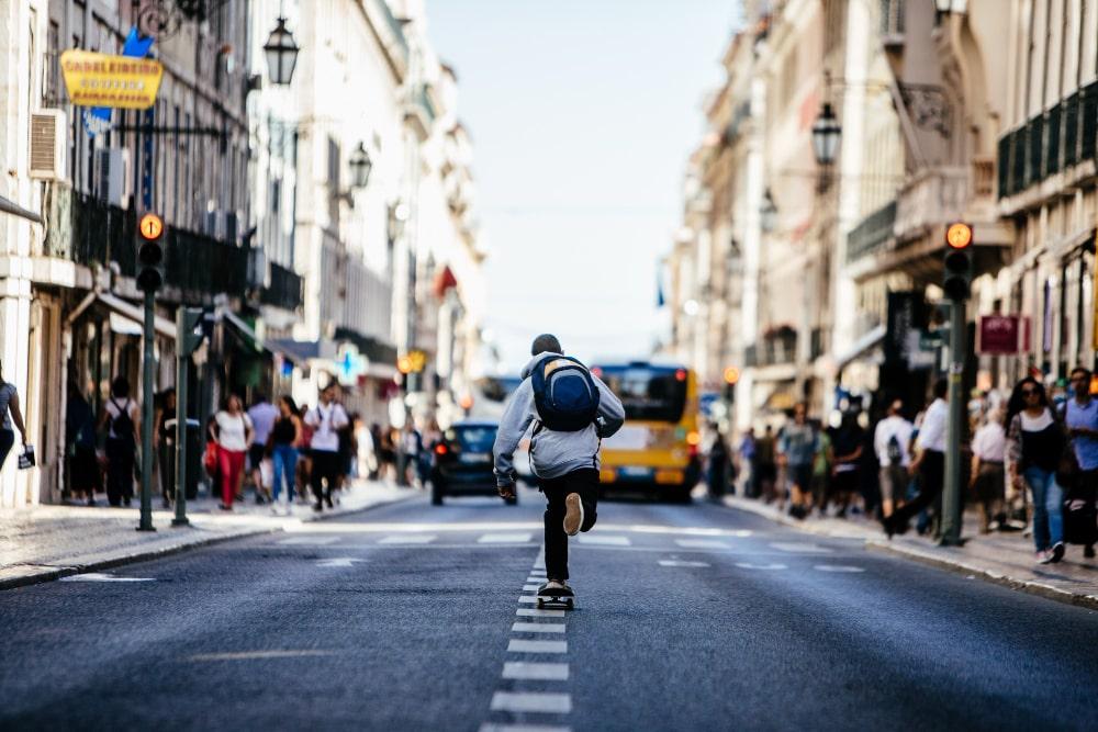 vitesse et skateboard