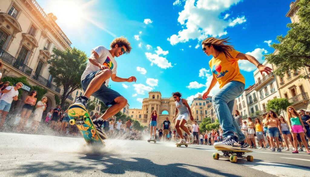 découvrez comment le skateboard nîmois célèbre l'été avec style ! plongez dans l'univers vibrant des riders de nîmes, leur passion pour la glisse et les événements estivaux qui animent la ville. rejoignez-nous pour célébrer la culture skateboard à nîmes et vivez des moments inoubliables sous le soleil.